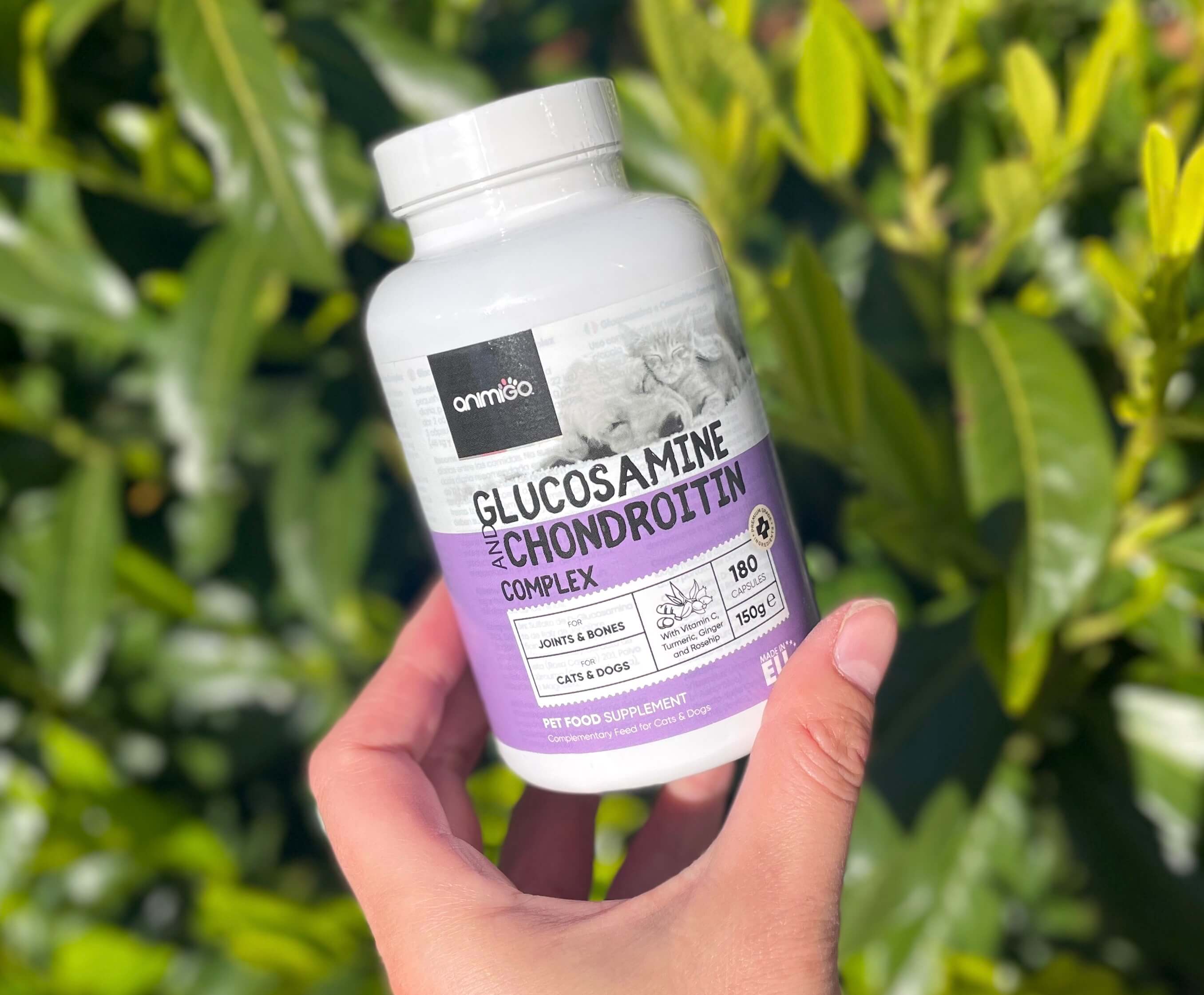 Animigo hunde og katte glucosamin og chondroitin ved busk