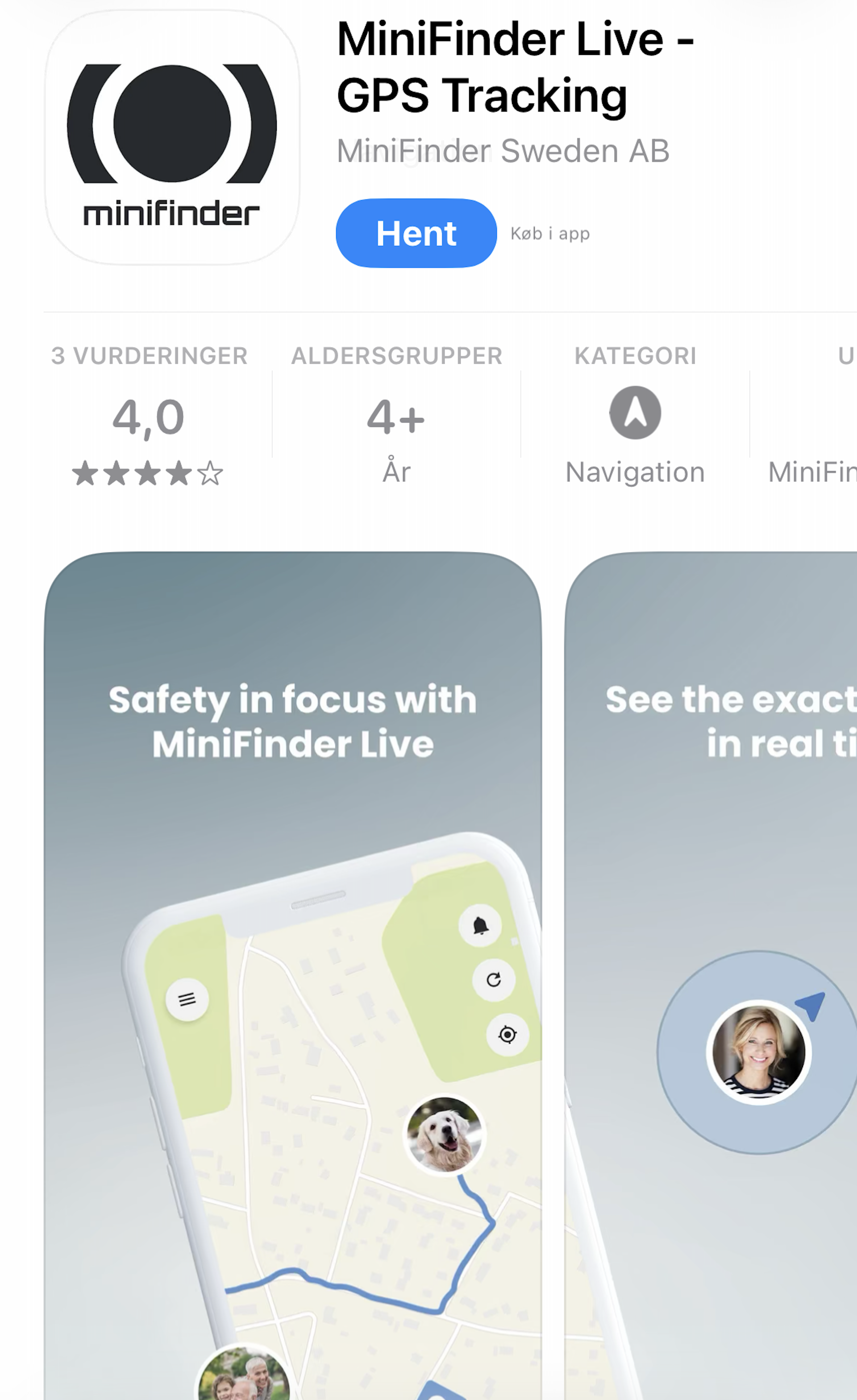 App i appstore til MiniFinder Atto Pro GPS til hund