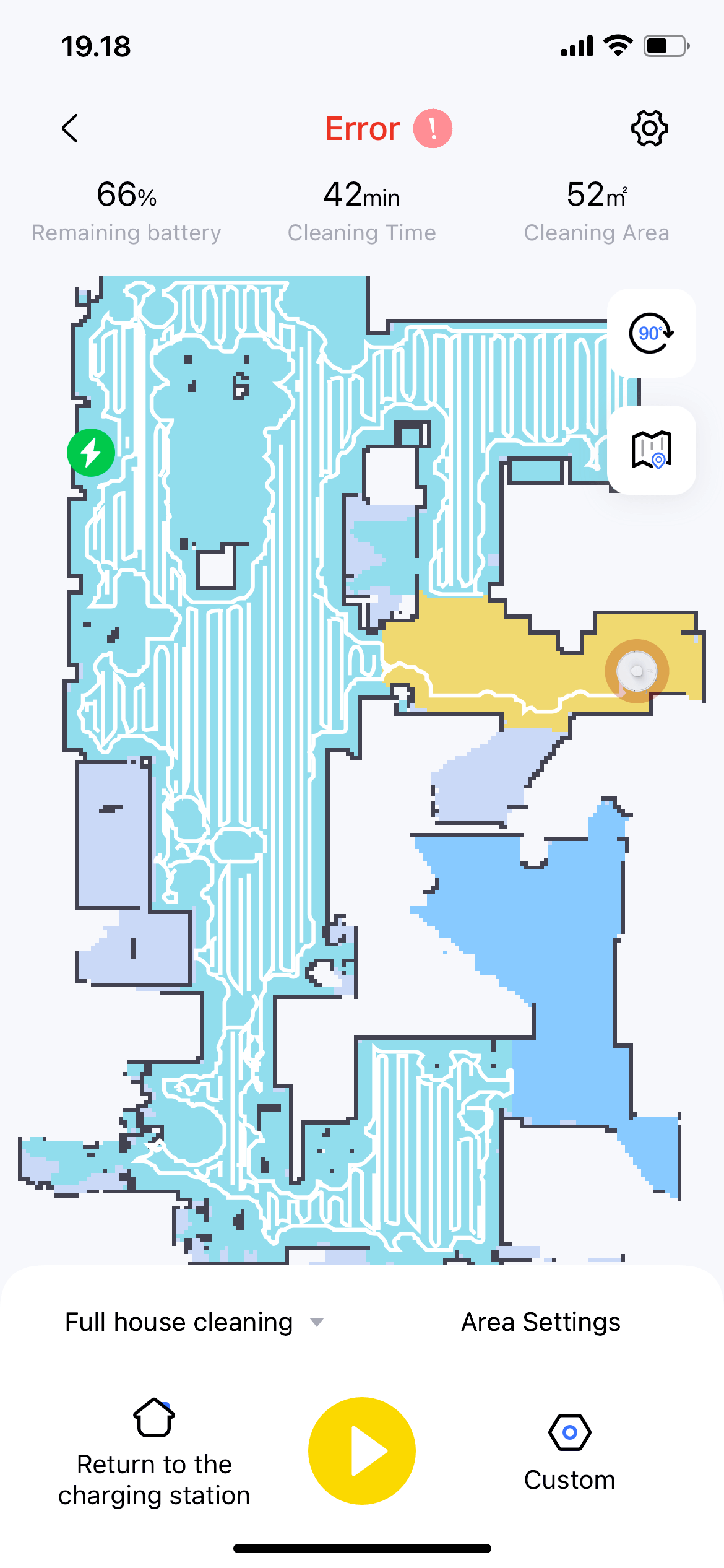 Arbejdsgang for Neakasa N3 i app