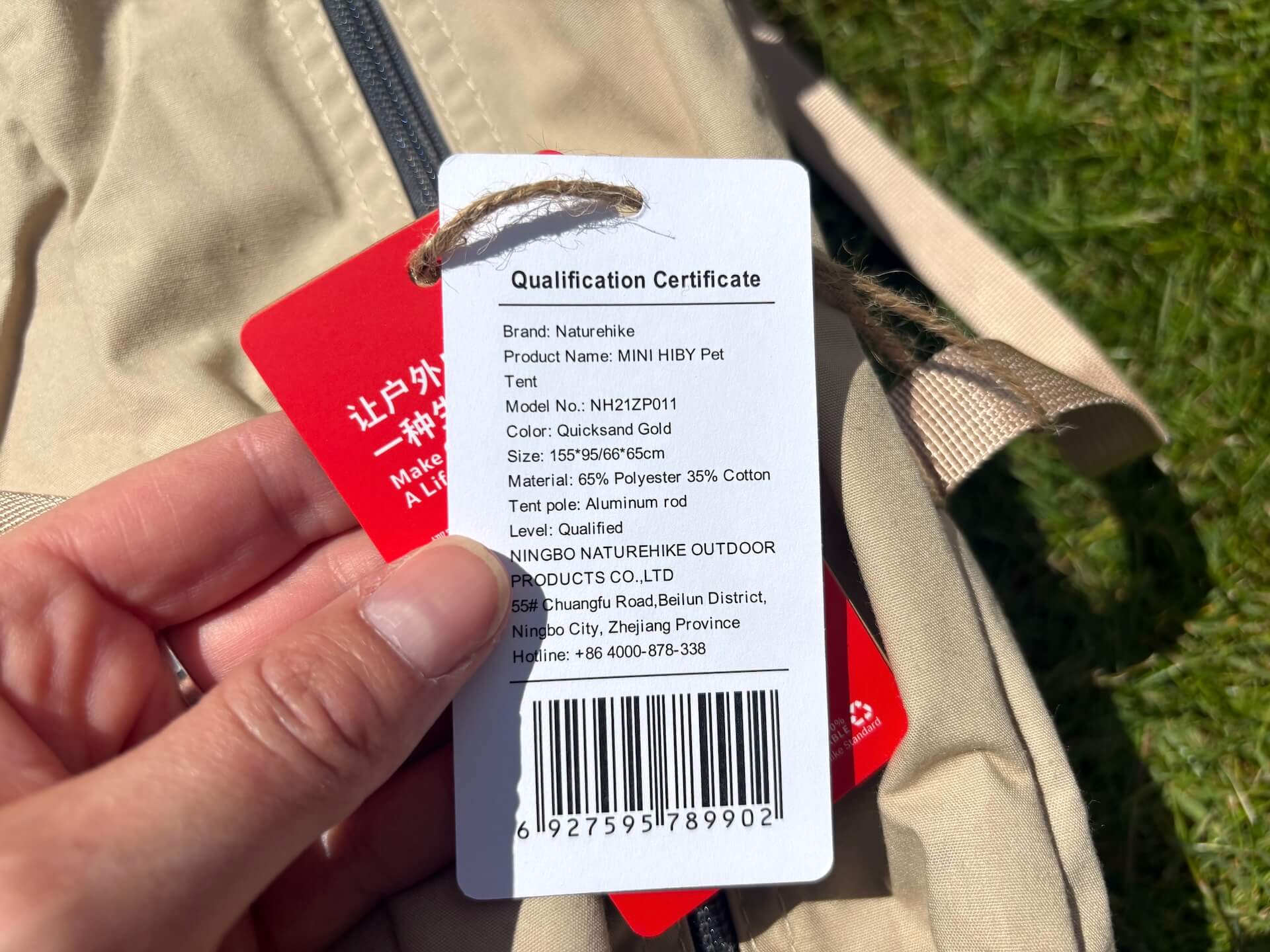 Info på Naturehike Hundetelt