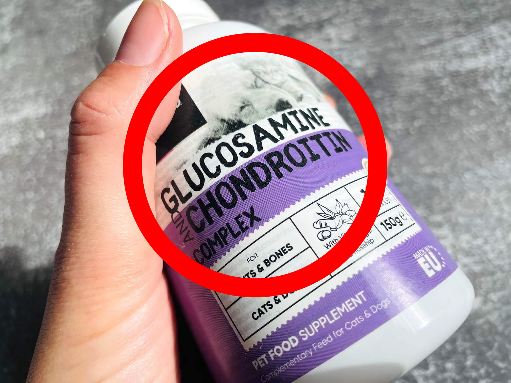 Produkt der indeholder både glucosamin og chondroitin
